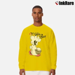 Men’s Disney Halloween Couples Her Boo His Boo Mickey Minnie Long-Sleeve Shirt in yellow | Sleek, Lightweight, Year-Round Wear