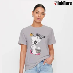 Women’s Disney Halloween Couples Her Boo His Boo Mickey Minnie Signature T-Shirt in sport grey | Soft, Flattering Fit