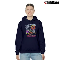 Women’s Disney Halloween Mickey Minnie Mouse Trick Or Treat Cozy Hoodie in navy | Warm, Structured, Stylish