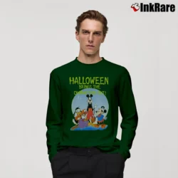Men’s Disney Halloween Oct 31st Mickey Donald Goofy Costume Long-Sleeve Shirt in forest green | Sleek, Lightweight, Year-Round Wear
