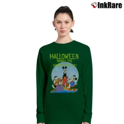 Women’s Disney Halloween Oct 31st Mickey Donald Goofy Costume Long-Sleeve Top in forest green | Sleek, Versatile, All-Season