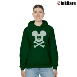 Women’s Disney Halloween Pirates Of The Caribbean Mickey Mouse Cozy Hoodie in forest green | Warm, Structured, Stylish