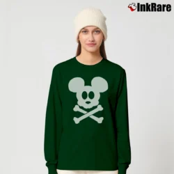 Women’s Disney Halloween Pirates Of The Caribbean Mickey Mouse Long-Sleeve Top in forest green | Sleek, Versatile, All-Season