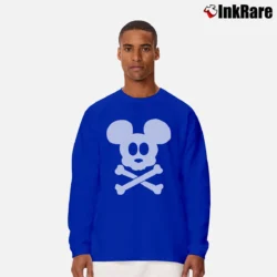 Men’s Disney Halloween Pirates Of The Caribbean Mickey Mouse Long-Sleeve Shirt in royal blue | Sleek, Lightweight, Year-Round Wear