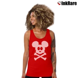 Women’s Disney Halloween Pirates Of The Caribbean Mickey Mouse Tank Top in red | Lightweight, Movement-Friendly