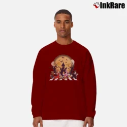Men’s Disney Halloween Spooky Season Mickey Mouse Pumpkin Long-Sleeve Shirt in maroon | Sleek, Lightweight, Year-Round Wear