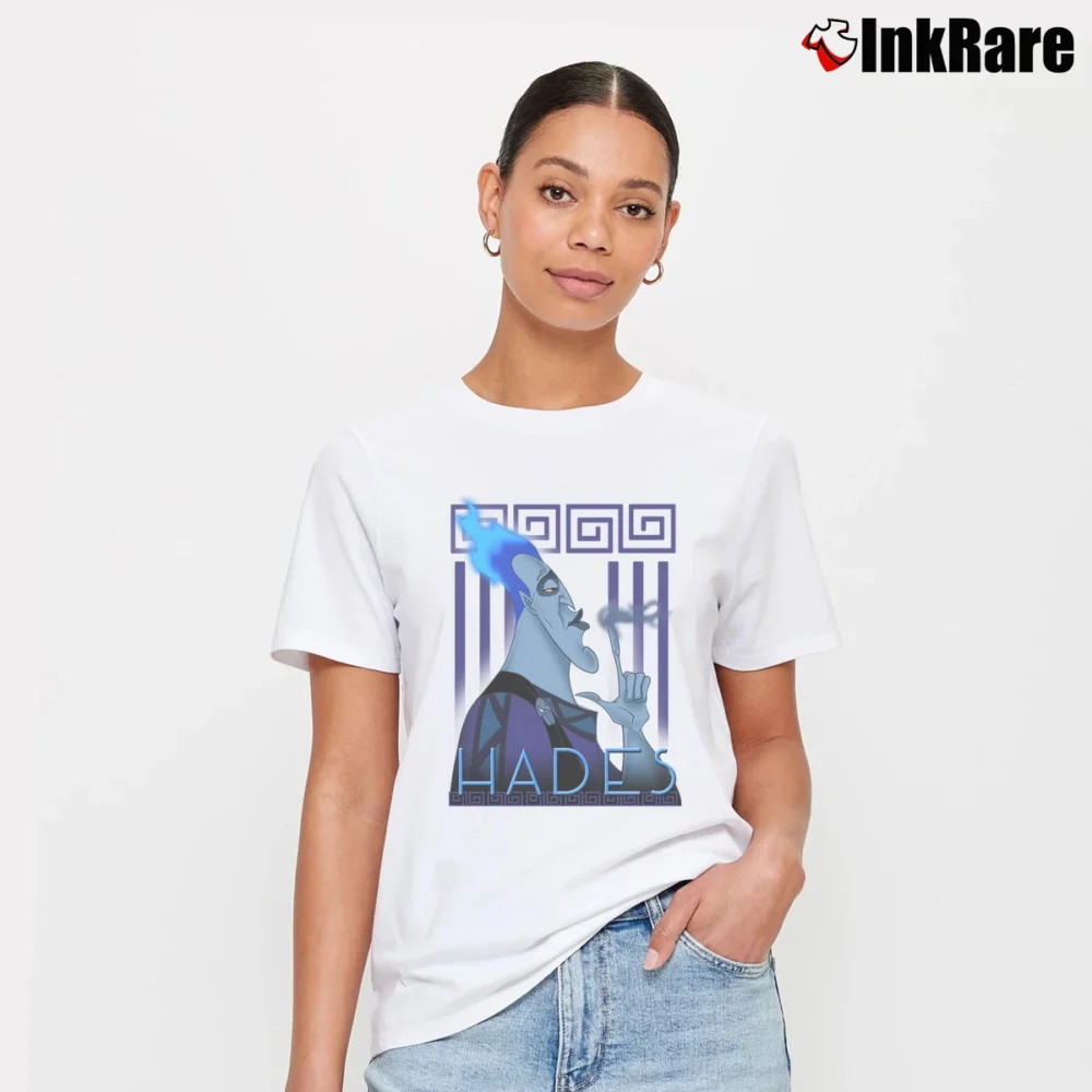 Women’s Disney Hercules Hades Geometric Graphic T-Shirt in white | Soft, Flattering Fit