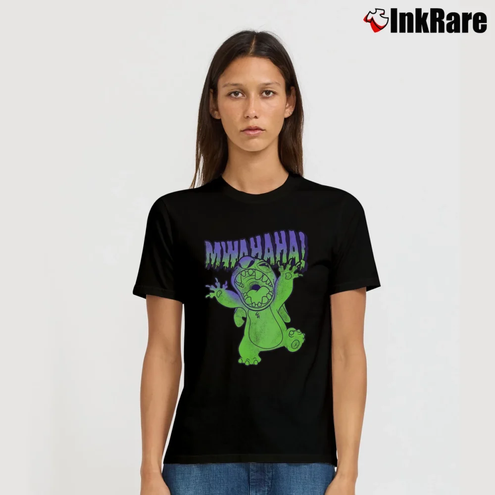 Women’s Disney Lilo And Stitch Halloween Mwahaha T-Shirt in black | Soft, Flattering Fit