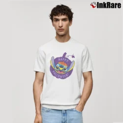 Men’s Disney Lilo And Stitch Jack O Lantern Pumpkin Halloween Classic T-Shirt in white | Soft, Breathable Everyday Wear