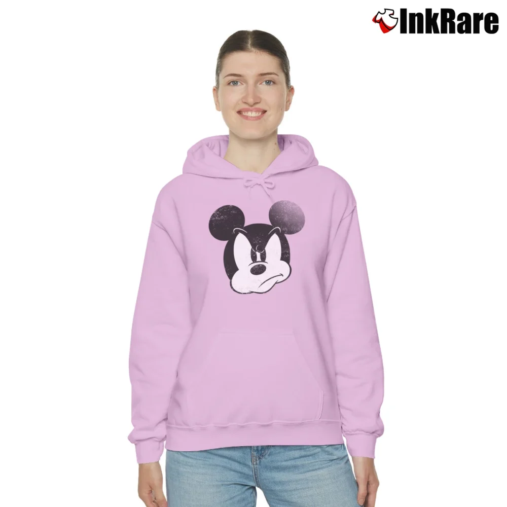 Women’s Disney Mad Mickey Mouse Cozy Hoodie in light pink | Warm, Structured, Stylish
