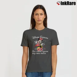 Women’s Disney Magical Grandma Mickey Mouse Mothers Day Quote Signature T-Shirt in charcoal | Soft, Flattering Fit