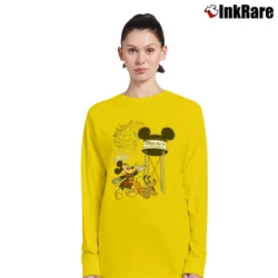 Women’s Disney MGM Mickey Pluto Graphic Long-Sleeve Top in yellow | Sleek, Versatile, All-Season