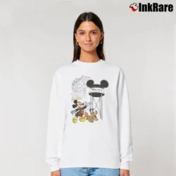 Women’s Disney MGM Mickey Pluto Graphic Relaxed Sweatshirt in white | Soft, Laid-Back Vibe