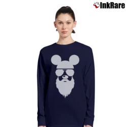 Women’s Disney Mickey Beard Sunglasses Graphic Long-Sleeve Top in navy | Sleek, Versatile, All-Season