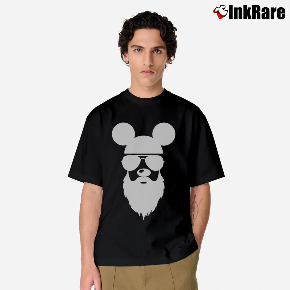 Men’s Disney Mickey Beard Sunglasses Graphic Classic T-Shirt in black | Soft, Breathable Everyday Wear