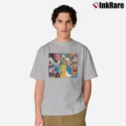 Men’s Disney Mickey Minnie Pluto Donald Goofy Funny Graphic Classic T-Shirt in sport grey | Soft, Breathable Everyday Wear