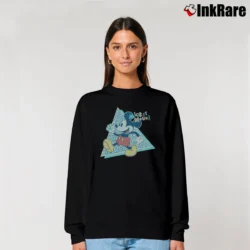 Women’s Disney Mickey Mouse 90s Nostalgia Retro Relaxed Sweatshirt in black | Soft, Laid-Back Vibe