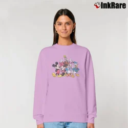 Women’s Disney Mickey Mouse And Friends Relaxed Sweatshirt in light pink | Soft, Laid-Back Vibe