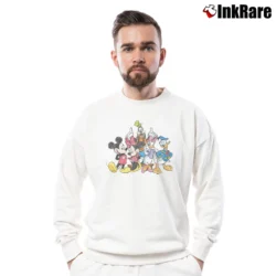 Men’s Disney Mickey Mouse And Friends Crewneck Sweatshirt in white | Cozy Fabric, Clean Style