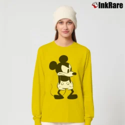Women’s Disney Mickey Mouse Angry Long-Sleeve Top in yellow | Sleek, Versatile, All-Season