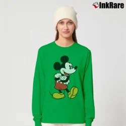 Women’s Disney Mickey Mouse Arms Crossed Long-Sleeve Top in irish green | Sleek, Versatile, All-Season
