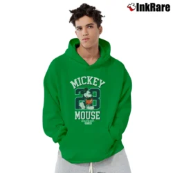Men’s Disney Mickey Mouse Athletic Dept EST.1928 Graphic Pullover Hoodie in irish green | Cozy, Durable, Modern Fit
