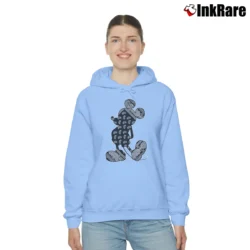 Women’s Disney Mickey Mouse Bandana Cozy Hoodie in light blue | Warm, Structured, Stylish