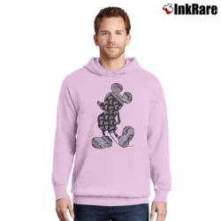 Men’s Disney Mickey Mouse Bandana Pullover Hoodie in light pink | Cozy, Durable, Modern Fit