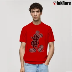 Men’s Disney Mickey Mouse Bandana Classic T-Shirt in red | Soft, Breathable Everyday Wear