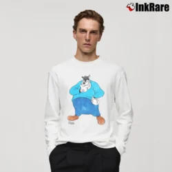 Men’s Disney Mickey Mouse Classic Pete Long-Sleeve Shirt in white | Sleek, Lightweight, Year-Round Wear