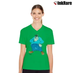 Women’s Disney Mickey Mouse Classic Pete V-Neck Tee in irish green | Chic Neckline, Soft Texture