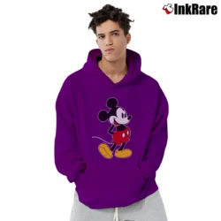 Men’s Disney Mickey Mouse Classic Pose Pullover Hoodie in purple | Cozy, Durable, Modern Fit