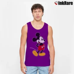 Men’s Disney Mickey Mouse Classic Pose Tank Top in purple | Breathable, Active-Friendly Design