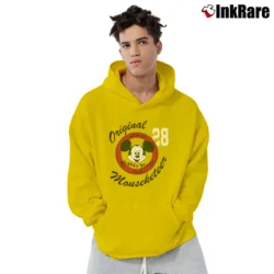 Men’s Disney Mickey Mouse Club Mouseketeer Pullover Hoodie in yellow | Cozy, Durable, Modern Fit