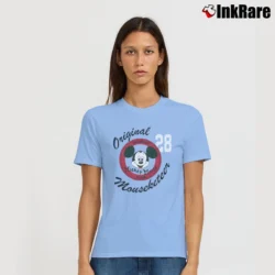 Women’s Disney Mickey Mouse Club Mouseketeer Signature T-Shirt in light blue | Soft, Flattering Fit