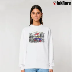 Women’s Disney Mickey Mouse Cowboy Relaxed Sweatshirt in white | Soft, Laid-Back Vibe