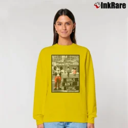 Women’s Disney Mickey Mouse Girls Ain't Loyal Relaxed Sweatshirt in yellow | Soft, Laid-Back Vibe