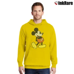 Men’s Disney Mickey Mouse Graphic Pullover Hoodie in yellow | Cozy, Durable, Modern Fit