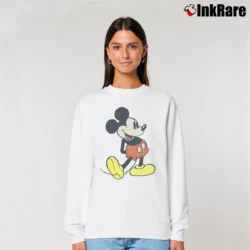 Women’s Disney Mickey Mouse Graphic Relaxed Sweatshirt in white | Soft, Laid-Back Vibe