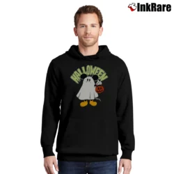Men’s Disney Mickey Mouse Happy Halloween Trick Or Treat Pullover Hoodie in black | Cozy, Durable, Modern Fit