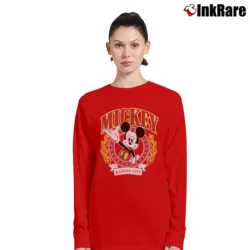 Women’s Disney Mickey Mouse Kansas City Long-Sleeve Top in red | Sleek, Versatile, All-Season