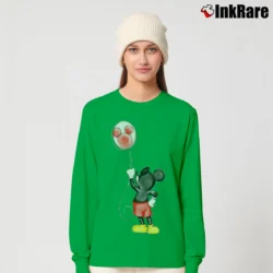 Women’s Disney Mickey Mouse Long-Sleeve Top in irish green | Sleek, Versatile, All-Season