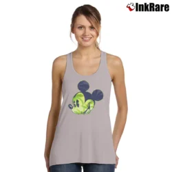 Women’s Disney Mickey Mouse Palm Tree Head Fashion Tank Top in sport grey | Lightweight, Movement-Friendly