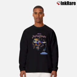 Men’s Disney Mickey Mouse Philharmagic Cartoon Long-Sleeve Shirt in black | Sleek, Lightweight, Year-Round Wear