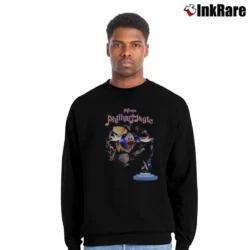 Men’s Disney Mickey Mouse Philharmagic Cartoon Crewneck Sweatshirt in black | Cozy Fabric, Clean Style