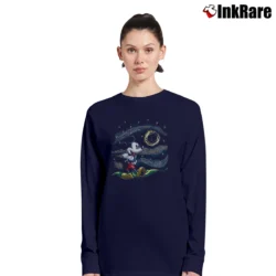 Women’s Disney Mickey Mouse Starry Night Long-Sleeve Top in navy | Sleek, Versatile, All-Season
