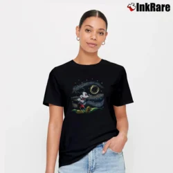 Women’s Disney Mickey Mouse Starry Night Signature T-Shirt in black | Soft, Flattering Fit