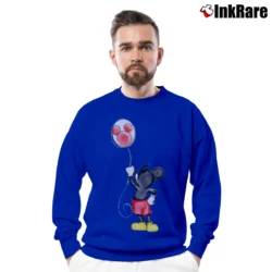 Men’s Disney Mickey Mouse Crewneck Sweatshirt in royal blue | Cozy Fabric, Clean Style