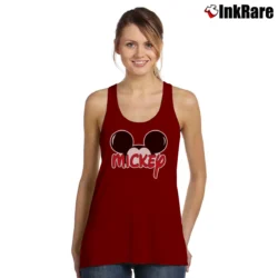 Women’s Disney Mickey Mouse Tank Top in maroon | Lightweight, Movement-Friendly