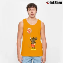 Men’s Disney Mickey Mouse Tank Top in orange | Breathable, Active-Friendly Design